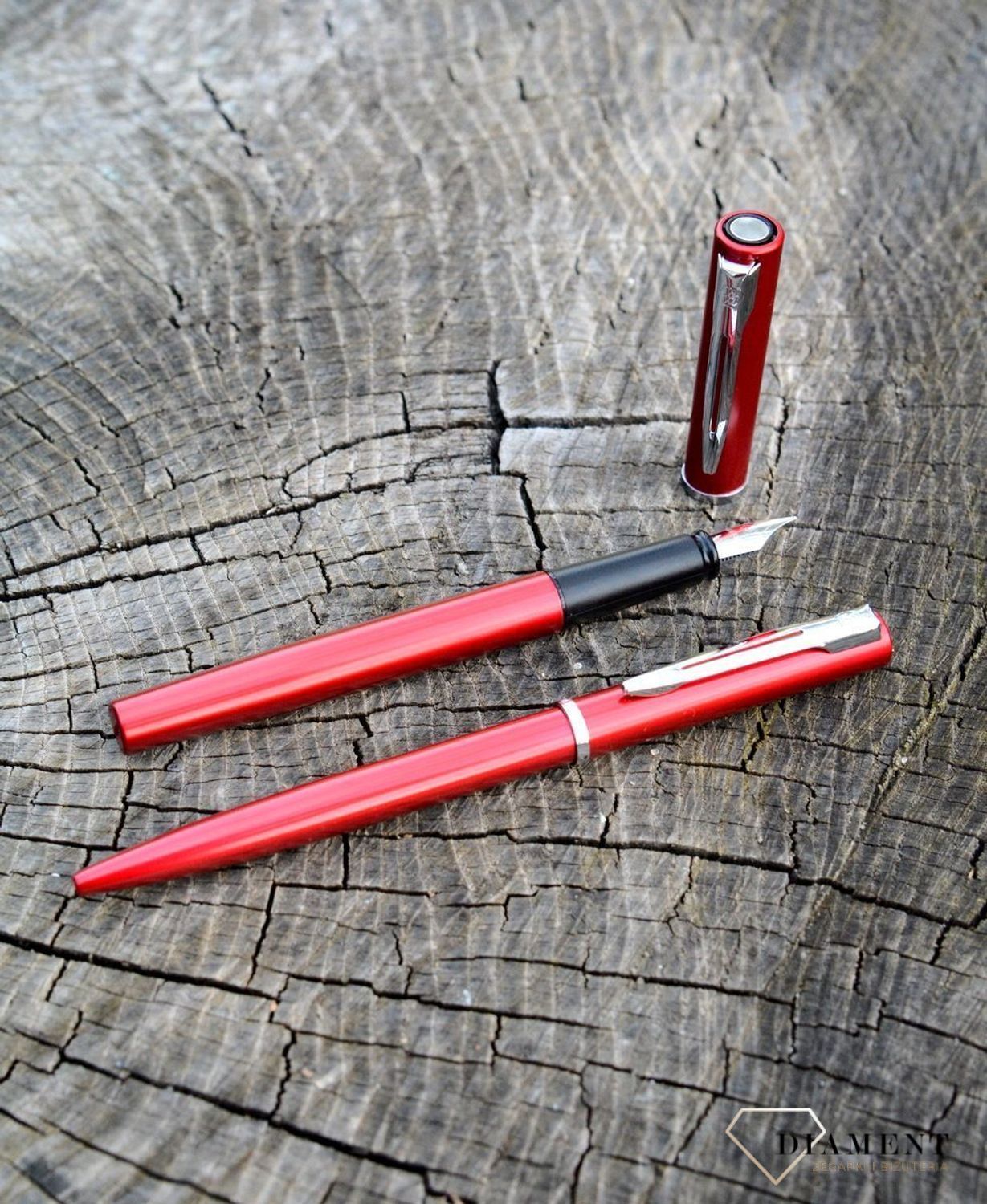 Zestaw Waterman Pióro Wieczne z długopisem Czerwony DUOALLURE3. Pióro wieczne i długopis marki WATERMAN z darmowym grawerem. Prezent dla nauczyciela (2).JPG